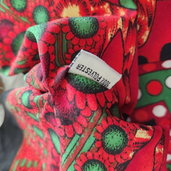 KAFTAN V Neck Short One Size Fits Most Vibrant Colors Red - Picture 9 of 11